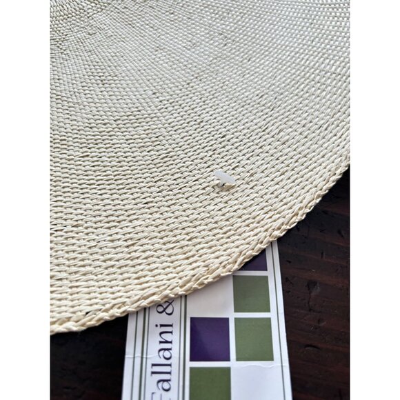 Set of 8 Fallani & Cohn 15" Paper Placemat Red, Sage, Blue, Cream New - Picture 7 of 7